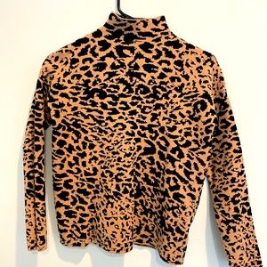Woman’s long sleeve cheetah print